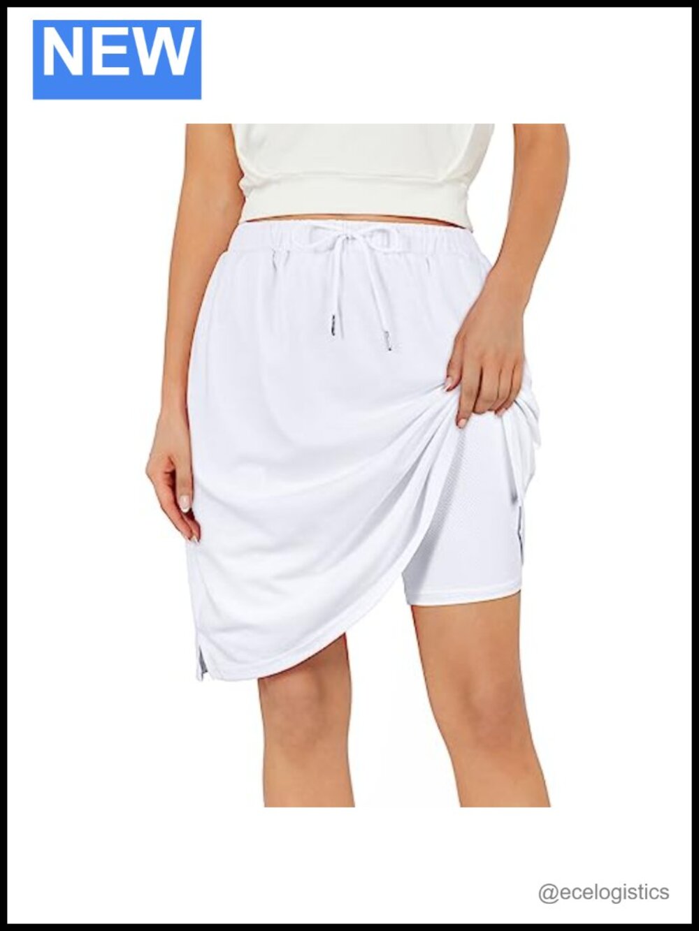 Women's Skort with Inner Shorts & Pockets Knee Length
